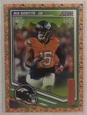 2025 Panini Score-A-Treat Football Nik Bonitto Card #50 Broncos