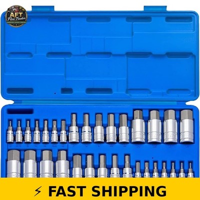 Neiko 10288A 32 Piece Allen Hex Bit Socket Set S2 Steel