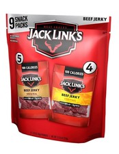 Jack Link's Beef Jerky Variety Pack - Original and 1.25 Ounce Pack of 9