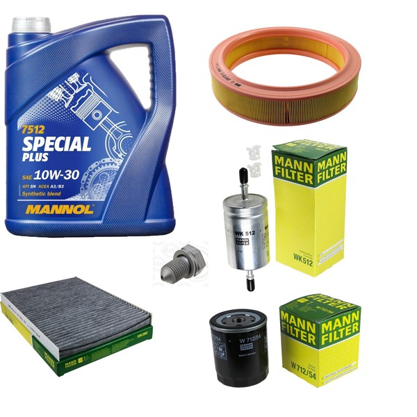 Mann Inspektionspaket 5L Mannol Special Plus 10W-30 FüR VW Lupo 1.0 Seat Arosa-image