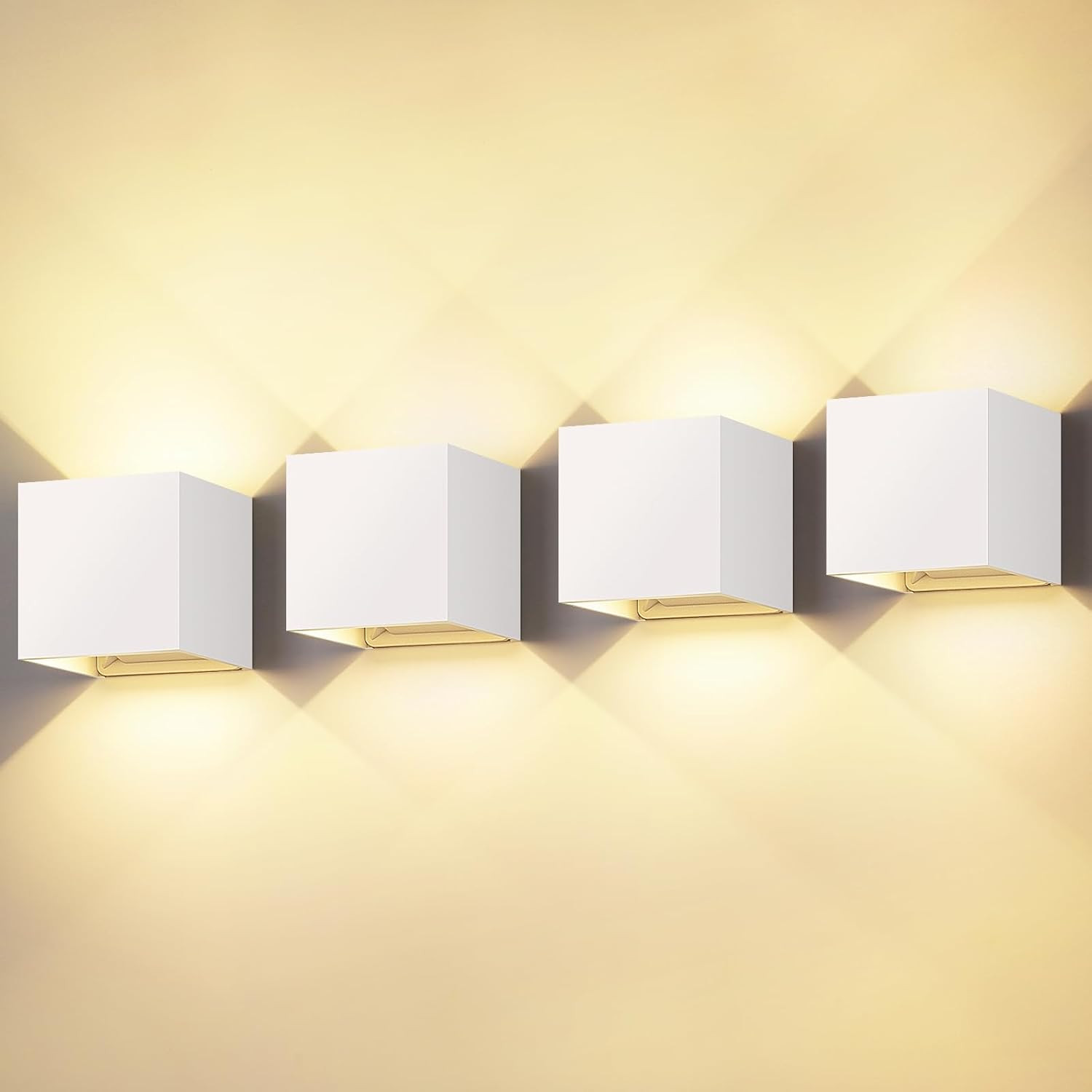 4x Applique LED 20W IP65 Impermeabile - Illuminazione Esterna Facile