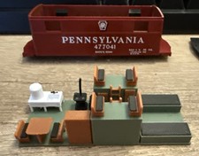 3D Color Printed Interior For Bowser HO Scale Pennsylvania PRR N-5 Caboose