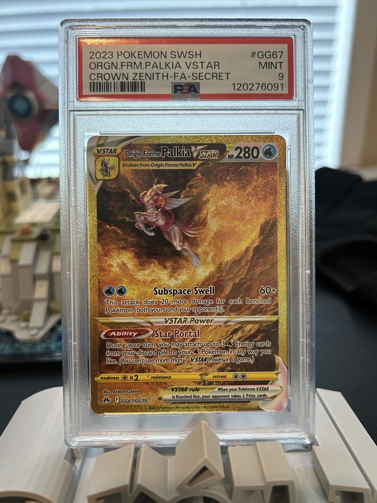 PSA 9 - Origin Forme Palkia VSTAR (Secret) GG67/GG70 Crown Zenith Mint!
