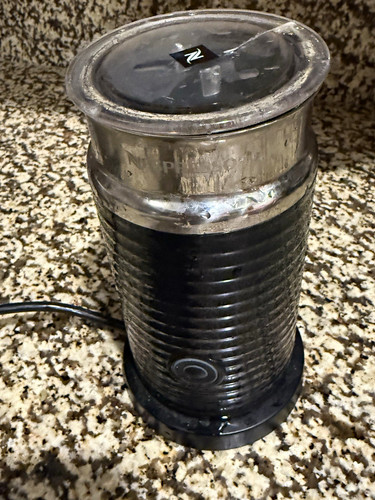 Nespresso Aeroccino Electric Milk Frother & Warmer 120V Black/Clear MPN 3594