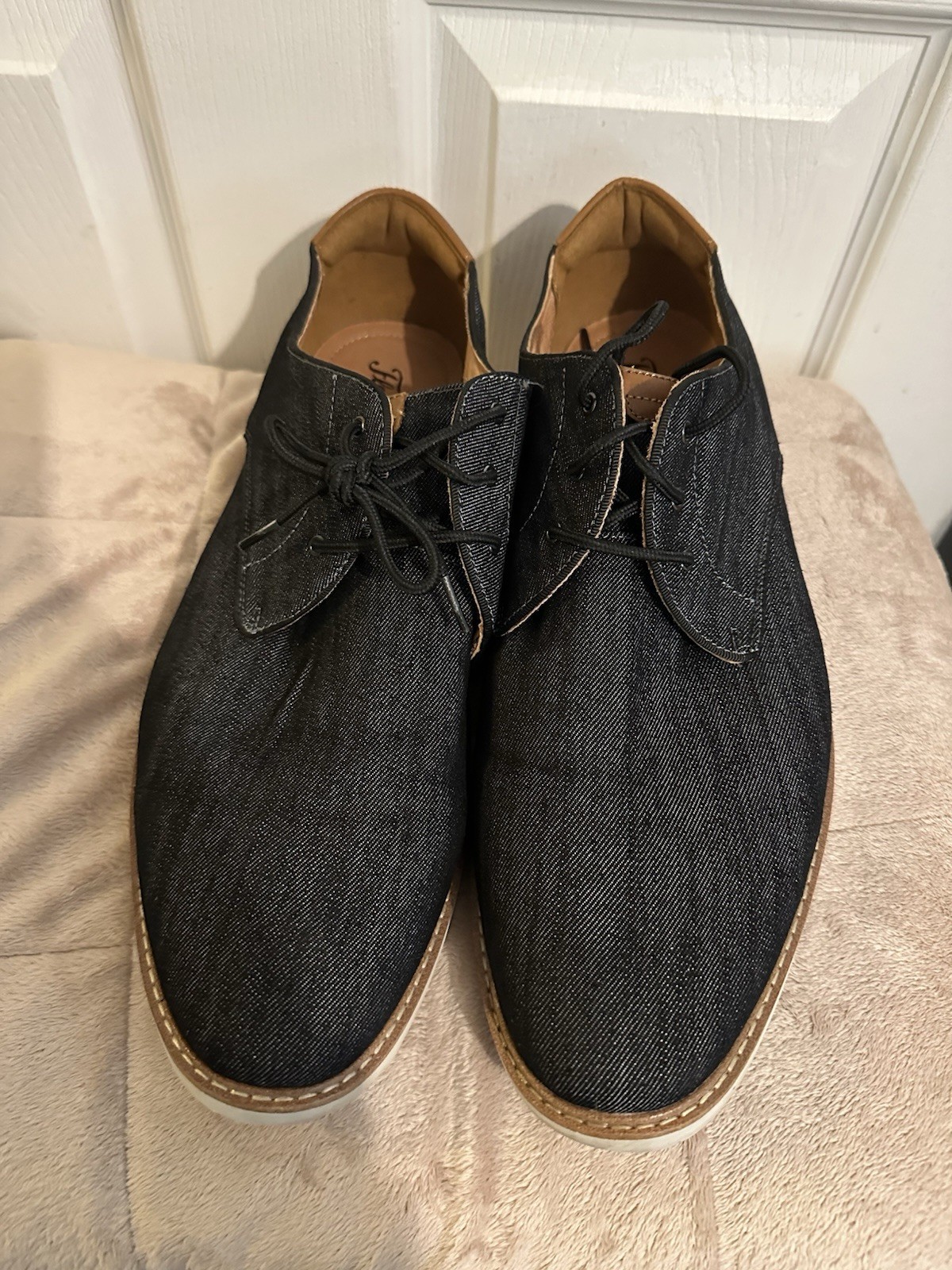 SAOLA Scarpe eleganti Florsheim da uomo 13 M Highland in tela Derby Oxford nere 14273 001