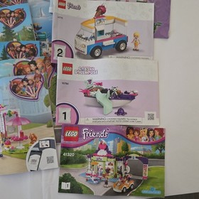 LEGO Friends Instructional Manual Booklets Lot Set 10786 41320 41380 