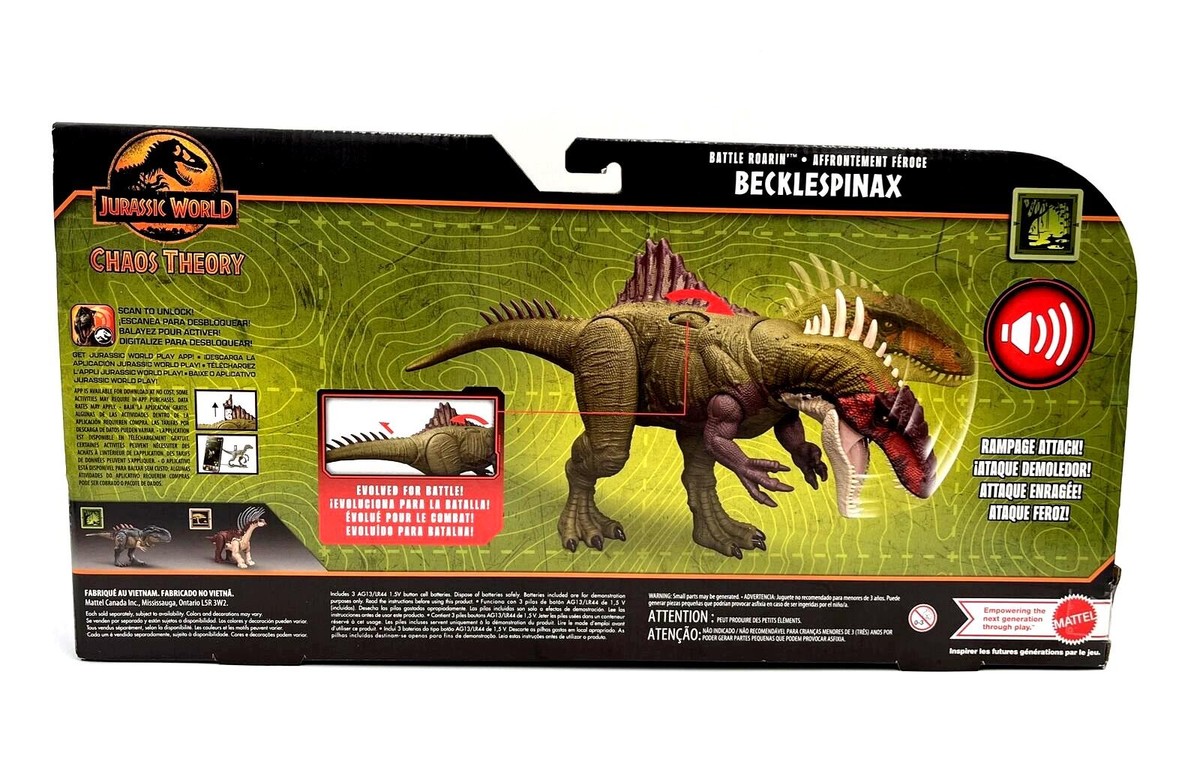 Jurassic World Chaos Theory Battle Roarin Becklespinax 2024 Epic