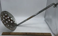 Vintage Ice Fishing Metal Skimmer Ladle Strainer Scoop Clipper 12” ACME CANADA