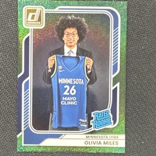 Panini 2026 Donruss WNBA Olivia Miles Rated Rookie RC Green Shimmer #87