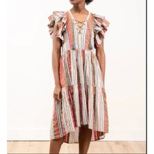 Ulla Johnson Leonie Midi Dress In Poppy