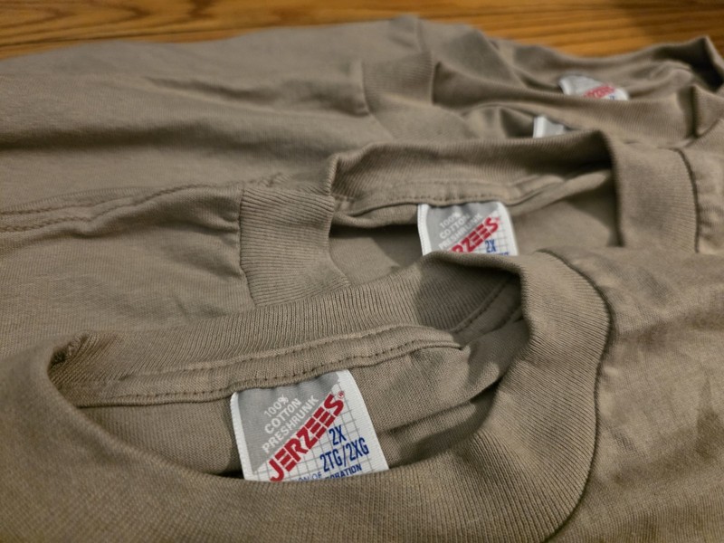 4 Vintage Jerzees Blank T-Shirt Lot Made in USA 2xl XXL