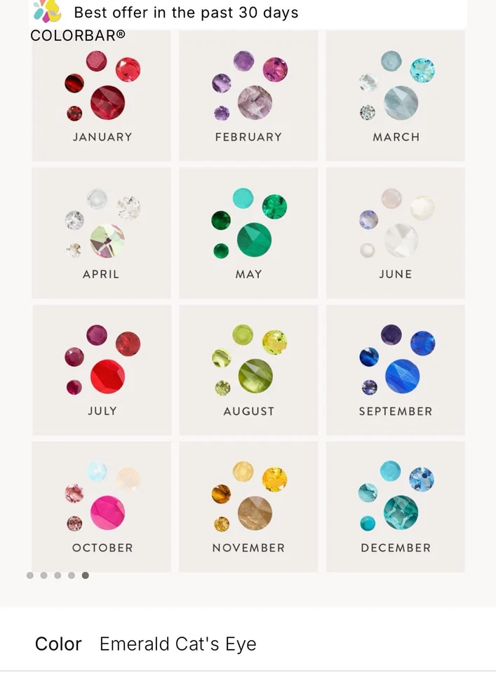 Kendra Scott Elisa Colgante Tono Plata Collar Esmeralda Verde Mayo Piedra Natal Nuevo Foto 2 de 4