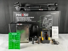PREXISO PLC30GLIT Rechargeable Green Beam Self-Leveling Cross Line Laser