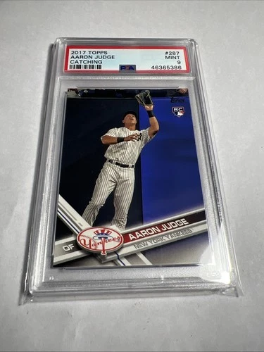 2017 Topps Aaron Judge #287 Catching PSA 9 (RC) (YANKEES)