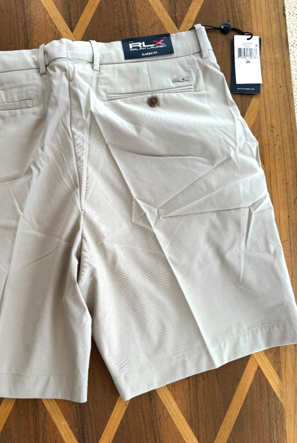 RLX Ralph Lauren Classic Men's Kapalua Pro Shop Maui Golf Shorts Khaki 34 ~NWT thumbnail 10