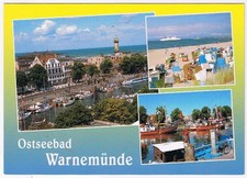 Postcard Ostseebad Warnemunde Baltic Sea Resort Germany