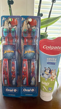 Oral-B Marvel Spider-Man Kids Extra Soft Toothbrush 2 Pack 2 Packs Toothpaste