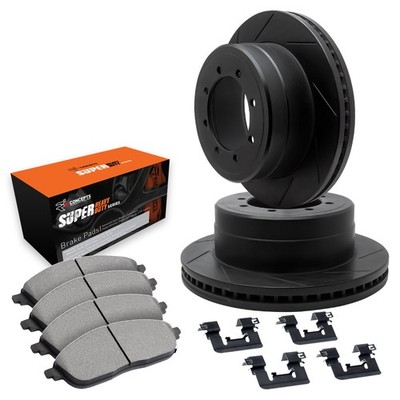 For Dodge W250 86-93 R1 Concepts Slotted Front Brake Kit w Super Duty Pads