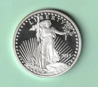 2013 1 oz .999 Silver BU St. Gaudens  Proof Bullion  Round