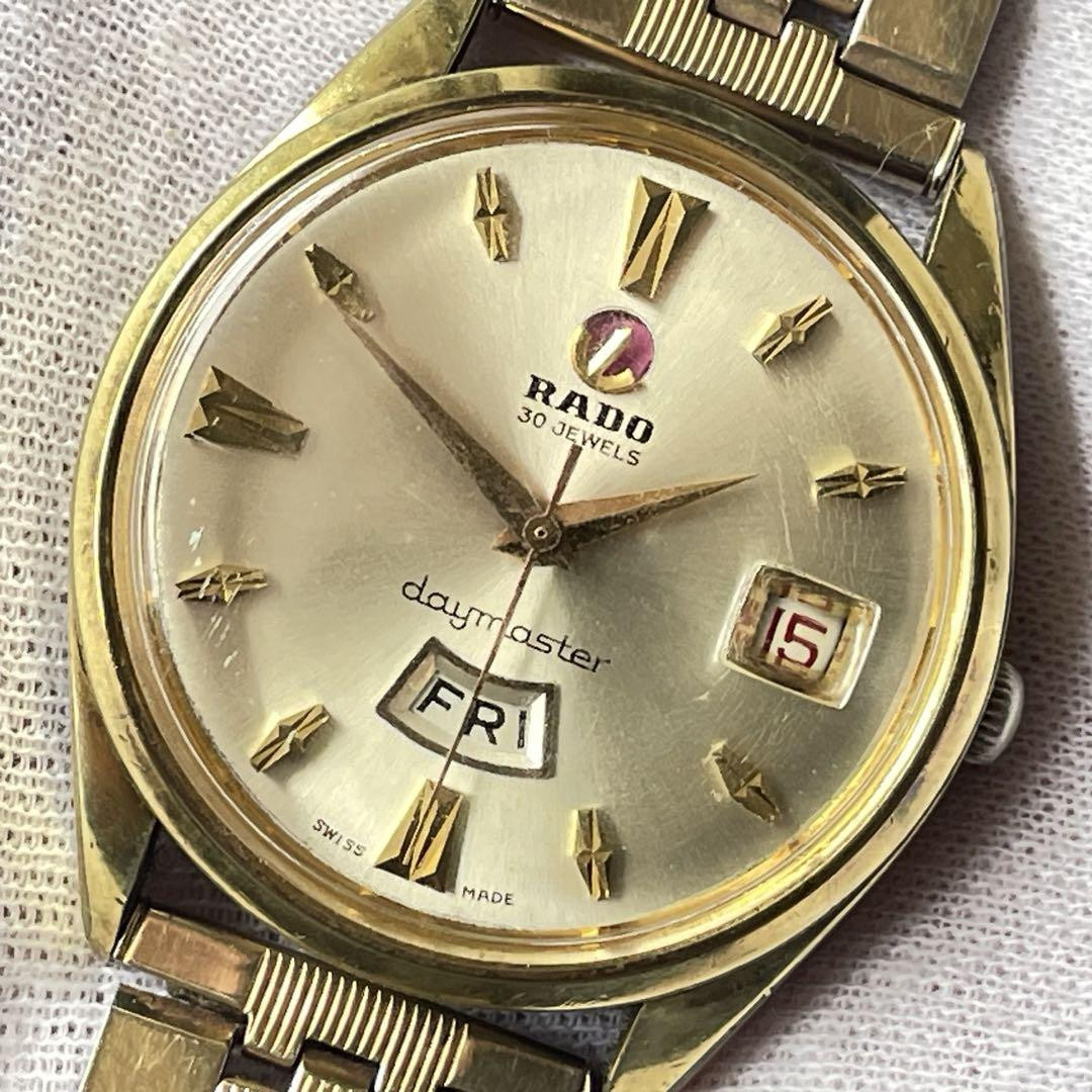 R*2様 RADO Daymaster ラドー デイマスター デイデイト 自動巻 1960s Rado Daymaster Men's Automatic Watch, 30 Jewels, Gold