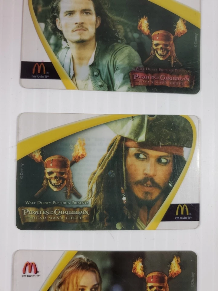 Vintage Mcdonald's Arch Card Lot, Pirates of the Caribbean, Johnny Depp, Disney - Image 3 of 4