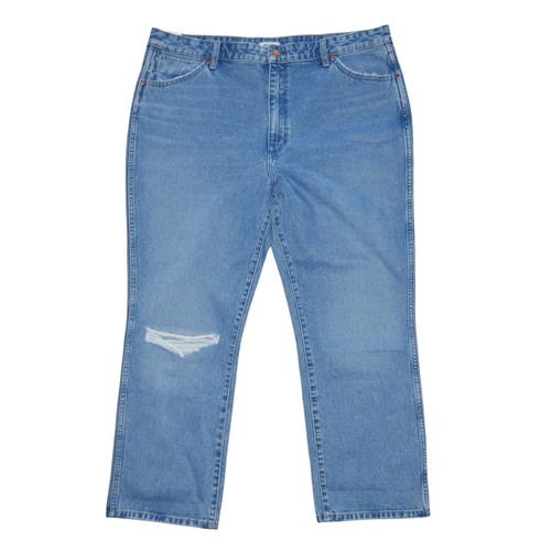 NEW Wrangler Women's Wild West 603 High Rise Distressed Cropped Jeans Size 34x28 - Picture 14 of 16