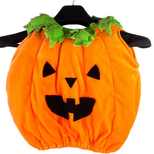 Toddler Pumpkin Jack O Lantern Halloween Costume Plush Size 18 Months