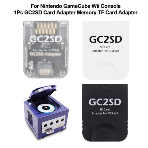 1Pc GC2SD Card Adapter Memory TF Card Adapter For Nintendo GameCube Wii Conso wi - Picture 1 of 12