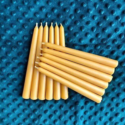 1-20 Stück Handarbeit 100% reines Bienenwachskerzen Kegel Tafelkerze Muttertag Geschenk