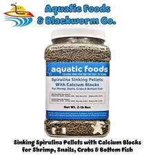 Calcium Blocks  Spirulina Pellets for Shrimp, Snails, Crabs All Tropical Fish