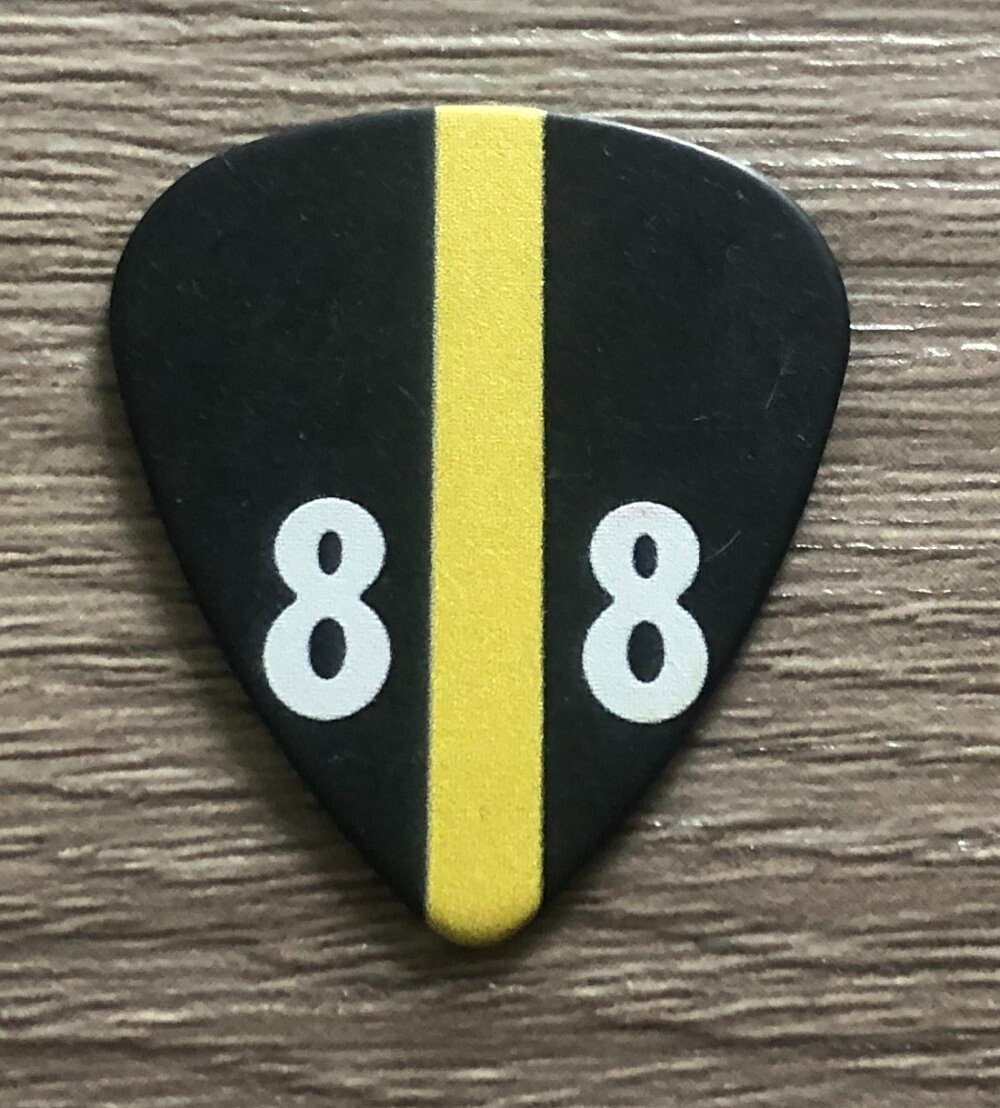 EDDIE VEDDER PEARL JAM GUITAR PICK STEELERS #88 w/VIDEO OF