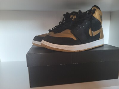 Nike Air Jordan 1 Retro High Melo EU45 US11 - Black/Metallic Gold-White