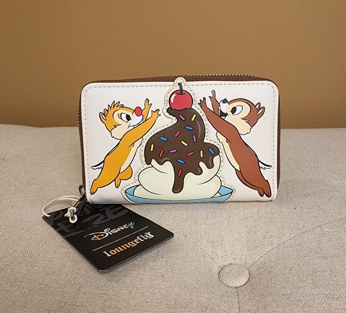 Loungefly Disney Chip N Dale Sweet Treats Zip Around Wallet NEW