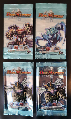 Set 4 leere Booster DUEL MASTERS Base Set DM-01 Französisch WIZARDS RARE 2004