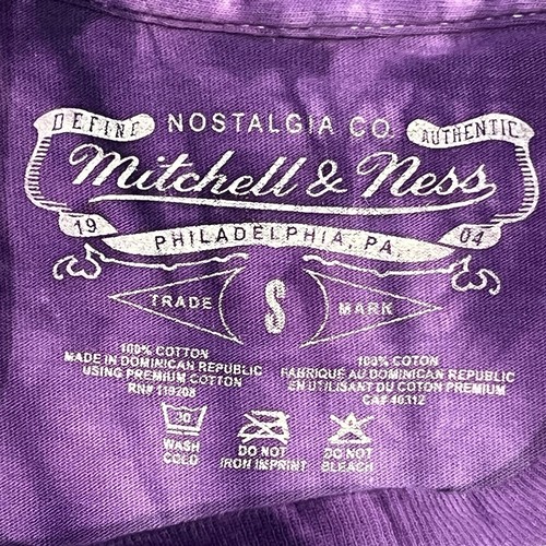 Mitchell & Ness Hardwood Classics Toronto Raptors Purple Tie-Dye Shirt Sz Small - Picture 14 of 21