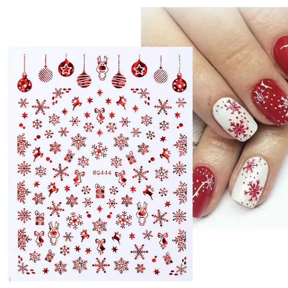 6 Sheets Christmas Grinch 3D Nail Art Stickers Grinchs Cute Cartoon Nail  Sticker | eBay