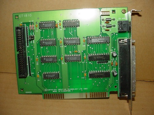 VINTAGE CREATIVE LABS ISA SLOT CD-ROM INTERFACE CARD CT1810 - Picture 6 of 6