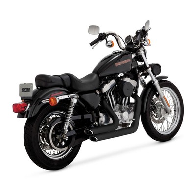 Vance \u0026 Hines 2 1/4 Shortshots Sfalsati Nero Harley-Davidson Sportster  99-03 | eBay