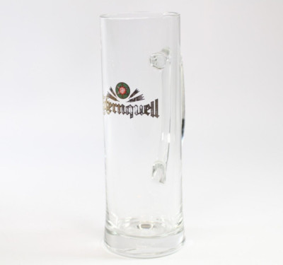 Vintage German Beer Glass Tankard Sternquell Brauerei Plauen 0.5L