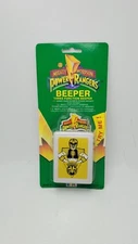 RARE 1995 Mighty Morphin Power Rangers WHITE RANGER 3 Function Beeper NIB JDF