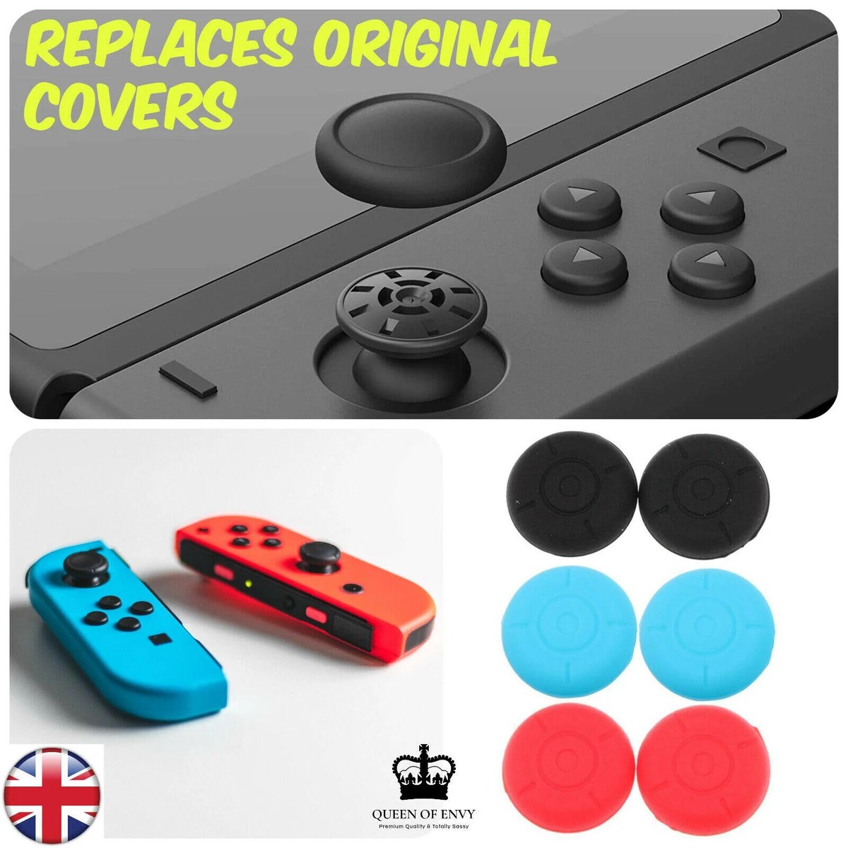 Switch Joy Con Best Switch Thumb Grips Savage Raven By Skull Thumb
