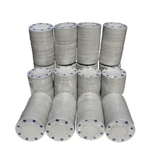 250 x WEISSE VOLLE BREITE POKER ROULETTE CASINO CHIPS - GEEIGNETE DESIGNMARKEN