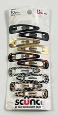 Scunci hair clips  10 pieces  35094 women girl U Got this 2" Snap Clips