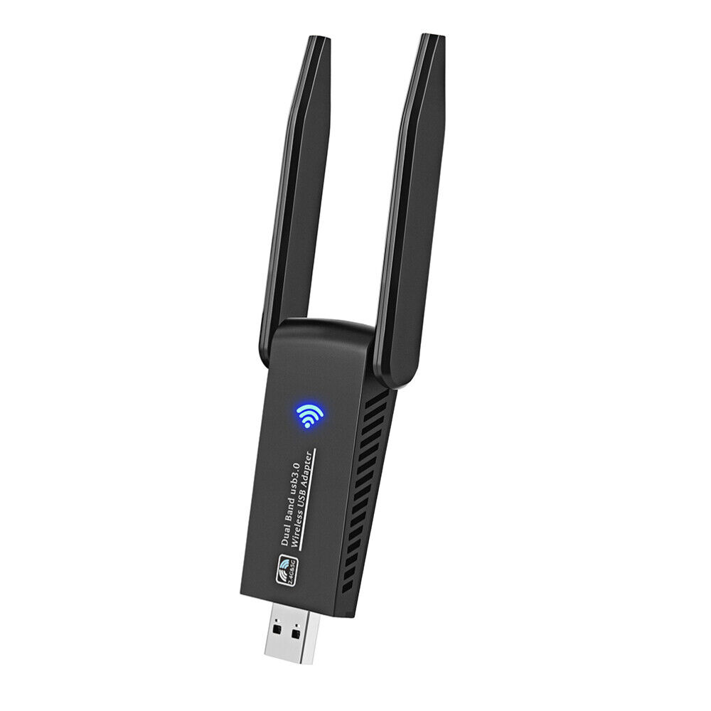 WIFI Adapter WLAN USB 3.0 Stick 13001800Mbps Dual-Band Dongle Antenne für PC DE
