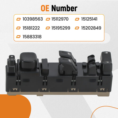 Front Driver Left Side Power Window Switch For Chevy GMC 2003-2007 15883318 - Bild 3 von 12