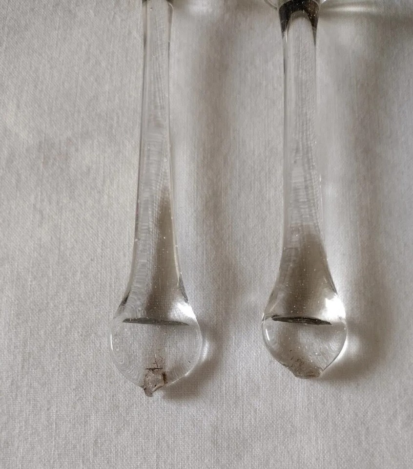 Vintage Cocktail Stirrers Sugar Crush Glass Swizzles Stir Sticks X 2 eBay