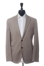 Altea Milano Sand Brown Patch Pocket Blazer 31055