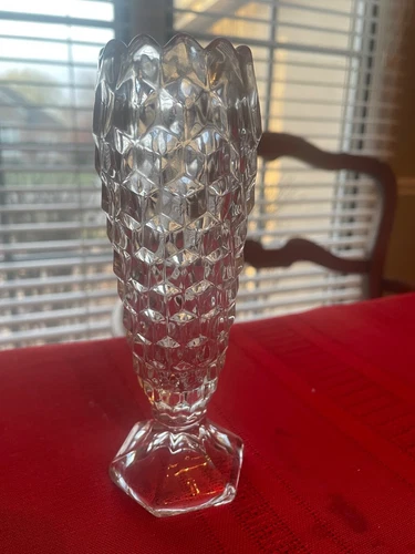 Fostoria AMERICAN 6" bud vase (cupped-in)  1940-1966