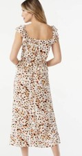 Sofia Jeans by Sofia Vergara Ruffle Sweetheart Long Midi Dress Womens Size XXL