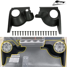 For EZGO TXT 1994-2023 22 Golf Cart Black ABS Speaker Pods Stands Pair # 627153